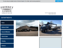 Tablet Screenshot of phinneylumber.com